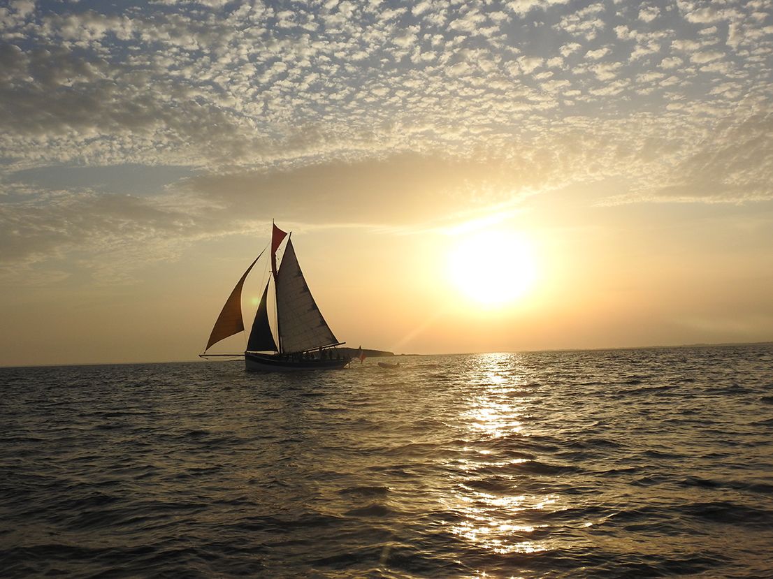 View of the KROG E BARZ an evening in the Gulf